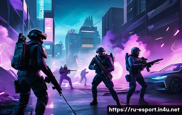 발로란트 에이전트 스킬 조합 - A dynamic Valorant team battle scene in a futuristic urban map at dusk, featuring multiple agents co...